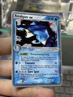 Feraligatr ex 103/115 EX Unseen Forces 2005 Holo Rare Pokemon Card TCG - Image 4