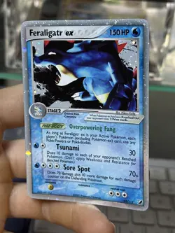 Feraligatr ex 103/115 EX Unseen Forces 2005 Holo Rare Pokemon Card TCG - Image 5