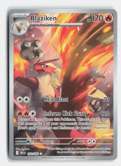 Blaziken 192/182 Illustration Rare Destined Rivals Pokemon Holo Near Mint - Image 1