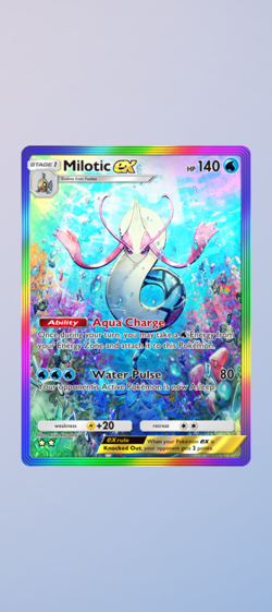 Pokemon TCG Pocket - Milotic ex Rainbow Rare 2* - Everyday Wonders - English - Image 1