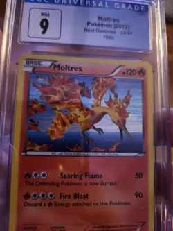 2012 Pokemon Moltres Next Destinies Holo Rare 14/99 PSA CGC 9 MINT (Pop 9!) - Image 3