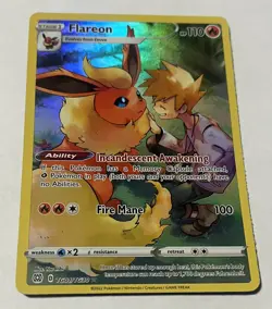 Flareon TG01/TG30: Brilliant Stars Pokemon Trainer Gallery Holo - Image 1