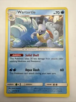 Wartortle 34/214 Uncommon Unbroken Bonds Pokemon Near Mint - Image 1