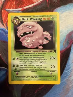 2000 Pokemon Team Rocket 14/82 DARK WEEZING Holo - Image 1