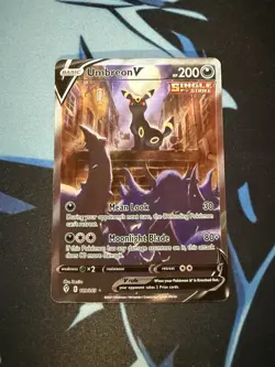 Pokemon Umbreon V 189/203 SWSH07 Evolving Skies Alt Full Art Holo English NM - Image 1