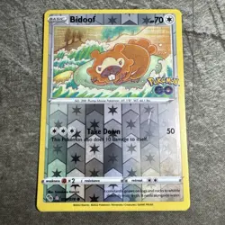 Bidoof (Peelable Ditto) 059/078 Pokemon GO Reverse Holo - Image 1