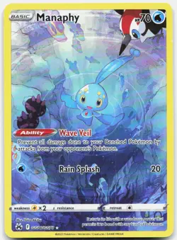 Manaphy GG06/GG70 NM Crown Zenith Galarian Gallery Holo Holo Pokemon - Image 1