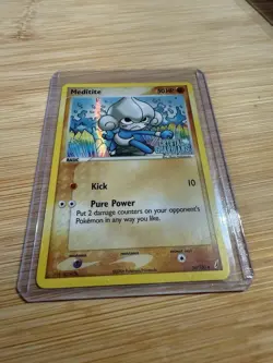 Pokemon TCG Meditite Holo Stamped LP Crystal Guardians 56/100 Common Card NM - Image 2