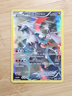 White Kyurem XY81 Holo Full Art - Hoopa EX Legendary Collection Promo Pokemon LP - Image 1