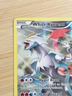 White Kyurem XY81 Holo Full Art - Hoopa EX Legendary Collection Promo Pokemon LP - Image 3