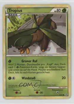 Tropius German Pokemon HeartGold & SoulSilver Unleashed #66 2010 - Image 1