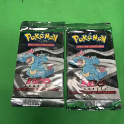 Pokemon Feraligatr Neo Genesis Booster Pack SEALED -French WOTC TCG 2 Packs - Image 1