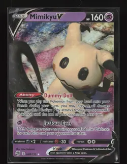 Mimikyu V 068/172 Holo Rare V Brilliant Stars Pokemon Near Mint - Image 1