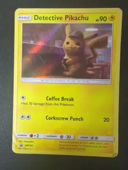 Detective Pikachu - SM190 Holo Promo Sun & Moon Promo Pokemon DMG - Image 1