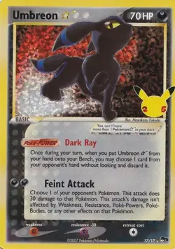 Pokemon Celebrations Umbreon Gold Star 17/17 Near Mint! - Image 3