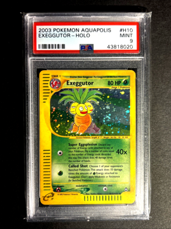 Exeggutor Aquapolis Holo Pokemon 2003 (Swirl) #H10 PSA 9 - Image 1