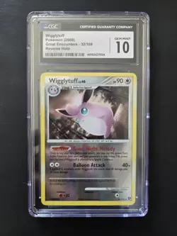 (POP 17) CGC 10 GEM MINT Wigglytuff Pokemon Great Encounters 32/106 Reverse Holo - Image 1