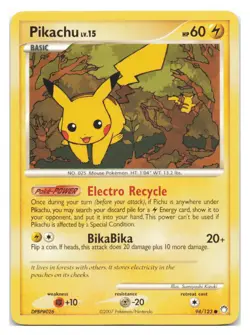 Pikachu #94/123 Mysterious Treasures Pokemon tcg - Image 1