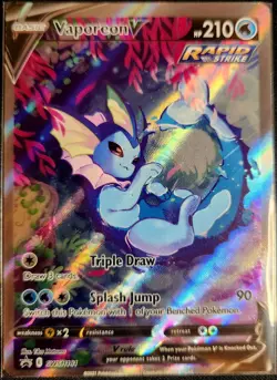 Pokemon Vaporeon V SWSH181 Sword & Shield Black Star Promo - Image 1
