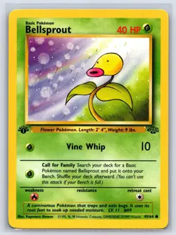 Bellsprout 49/64 Common Jungle Pokemon 1st Edition Moderately Played - Image 1
