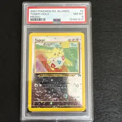 2001 POKEMON SOUTHERN ISLANDS PROMO #4 TOGEPI-HOLO PSA 8 - Image 1