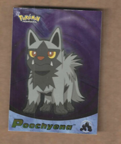 Topps 2003 Pokemon Advanced Poochyena Foil Card #64, Vintage Rare - Image 1