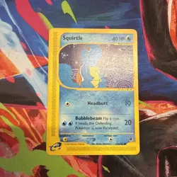 Pokemon TCG - Squirtle 132/165 Expedition Non Holo E-Series Card EX - Image 1