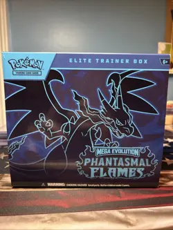 Pokemon TCG Mega Evolution Phantasmal Flames ETB Box - No Cards - See Pics - Image 1