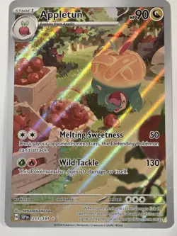 Appletun 211/191 SV: Surging Sparks Holo Full Art IR Pokemon Card - NM - Image 1