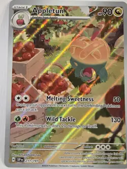 Appletun 211/191 SV: Surging Sparks Holo Full Art IR Pokemon Card - NM - Image 5