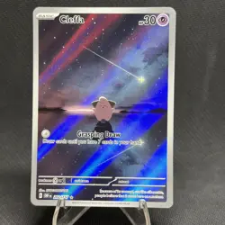 Pokemon TCG Cleffa Obsidian Flames Illustration Rare Holo Card 202/197 LP - Image 2