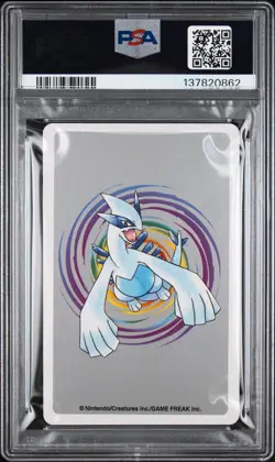 2000 POKEMON SILVER VERSION PLAYING CARDS 7 OF SPADES #134 VAPOREON PSA 10 - Image 2