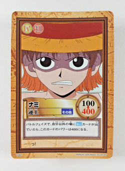 Nami, Rage / Going Mad C262 - One Piece Carddass Hyper Battle card (2000 Japan) - Image 1