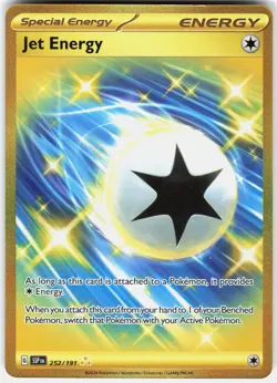 Pokemon Jet Energy 252/191 Hyper Rare Surging Sparks Pokemon Near Mint - Image 1