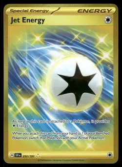 Jet Energy 252/191 Hyper Rare Surging Sparks Pokemon Near Mint - Image 1