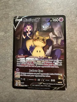 Pokemon TCG Mimikyu v Holo Ultra Rare Card TG16/TG30 Brilliant Stars - Image 1