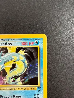Gyarados Holographic Base Set 2 7/130 Near Mint Pokemon - Image 2
