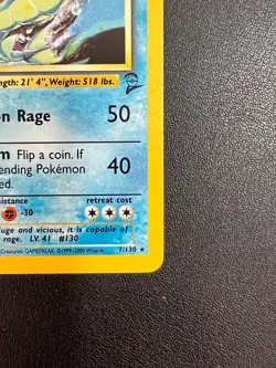 Gyarados Holographic Base Set 2 7/130 Near Mint Pokemon - Image 4