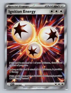 IGNITION ENERGY 124/094 ULTRA RARE PHANTASMAL FLAMES POKEMON Holo NM - Image 1