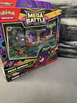 POKEMON MEGA BATTLE DECK BOX (MEGA GENGAR EX) Center of Box Damaged - Image 2