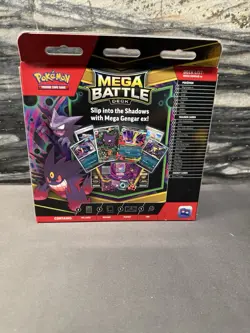 POKEMON MEGA BATTLE DECK BOX (MEGA GENGAR EX) Center of Box Damaged - Image 3
