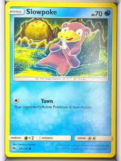 Slowpoke 54/214 Common Lost Thunder Pokemon Near Mint - Image 1