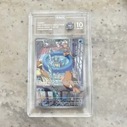 TAG Graded Squirtle 148/142 Sv07 Stellar Crown Illustration Rare Holo 2024 - Image 1