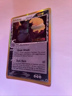 2006 Pokemon—Nidoking (Delta Species) #6 EX Dragon Frontiers—R Reverse Holo - Image 3