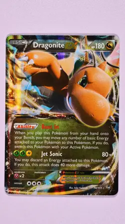 Pokemon Card Lot Dragonite EX 74/111 & Kingdra EX Full Art 122/124 Ultra Rare NM - Image 2