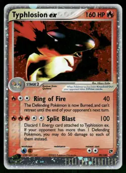 2003 Typhlosion ex 99/100 Ultra Rare Holo LP Sandstorm Pokemon - Image 1