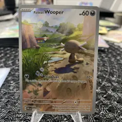 Paldean Wooper 102/094 Pokemon TCG Illustration Rare ME02: Phantasmal Flames NM - Image 1