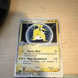 Pokemon TCG Raichu ex 98/100 Sandstorm EX Holo English 100 HP Ultra Rare 2003 - Image 1