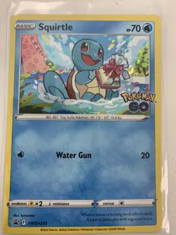 Pokemon TCG - Squirtle SWSH233 [Go] Black Star Promo Card - NM Canadian Seller - Image 1