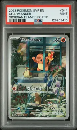 2023 POKEMON SVP EN-SV BLACK STAR PROMO #044 CHARMANDER PSA 9 - Image 1